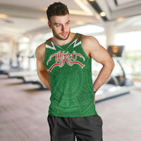 Custom Mexico Football Men Tank Top Remixed Mexico Aztec Pattern Tribal Style