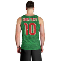 Custom Mexico Football Men Tank Top Remixed Mexico Aztec Pattern Tribal Style
