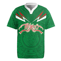 Custom Mexico Football Rugby Jersey Remixed Mexico Aztec Pattern Tribal Style