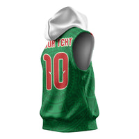 Custom Mexico Football Sleeveless Hoodie Remixed Mexico Aztec Pattern Tribal Style