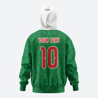 Custom Mexico Football Zip Hoodie Remixed Mexico Aztec Pattern Tribal Style