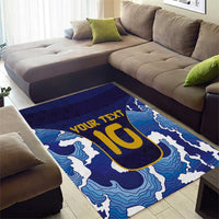 Custom Japan Pacific Rugby 2024 Area Rug Japanese Traditional Pattern and Sea Waves - Wonder Print Shop