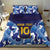 Custom Japan Pacific Rugby 2024 Bedding Set Japanese Traditional Pattern and Sea Waves - Wonder Print Shop