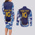 Custom Japan Pacific Rugby 2024 Couples Matching Long Sleeve Bodycon Dress and Long Sleeve Button Shirt Japanese Traditional Pattern and Sea Waves - Wonder Print Shop