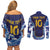 Custom Japan Pacific Rugby 2024 Couples Matching Off Shoulder Short Dress and Long Sleeve Button Shirt Japanese Traditional Pattern and Sea Waves - Wonder Print Shop