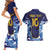 Custom Japan Pacific Rugby 2024 Couples Matching Short Sleeve Bodycon Dress and Hawaiian Shirt Japanese Traditional Pattern and Sea Waves - Wonder Print Shop