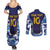 Custom Japan Pacific Rugby 2024 Couples Matching Summer Maxi Dress and Long Sleeve Button Shirt Japanese Traditional Pattern and Sea Waves - Wonder Print Shop