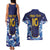 Custom Japan Pacific Rugby 2024 Couples Matching Tank Maxi Dress and Hawaiian Shirt Japanese Traditional Pattern and Sea Waves - Wonder Print Shop