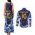 Custom Japan Pacific Rugby 2024 Couples Matching Tank Maxi Dress and Long Sleeve Button Shirt Japanese Traditional Pattern and Sea Waves - Wonder Print Shop