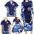 Custom Japan Pacific Rugby 2024 Family Matching Long Sleeve Bodycon Dress and Hawaiian Shirt Japanese Traditional Pattern and Sea Waves - Wonder Print Shop