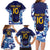 Custom Japan Pacific Rugby 2024 Family Matching Long Sleeve Bodycon Dress and Hawaiian Shirt Japanese Traditional Pattern and Sea Waves - Wonder Print Shop