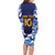 Custom Japan Pacific Rugby 2024 Family Matching Long Sleeve Bodycon Dress and Hawaiian Shirt Japanese Traditional Pattern and Sea Waves - Wonder Print Shop