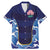 Custom Japan Pacific Rugby 2024 Family Matching Mermaid Dress and Hawaiian Shirt Japanese Traditional Pattern and Sea Waves - Wonder Print Shop