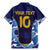 Custom Japan Pacific Rugby 2024 Family Matching Mermaid Dress and Hawaiian Shirt Japanese Traditional Pattern and Sea Waves - Wonder Print Shop