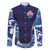 Custom Japan Pacific Rugby 2024 Family Matching Mermaid Dress and Hawaiian Shirt Japanese Traditional Pattern and Sea Waves - Wonder Print Shop
