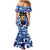 Custom Japan Pacific Rugby 2024 Family Matching Mermaid Dress and Hawaiian Shirt Japanese Traditional Pattern and Sea Waves - Wonder Print Shop