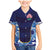 Custom Japan Pacific Rugby 2024 Family Matching Mermaid Dress and Hawaiian Shirt Japanese Traditional Pattern and Sea Waves - Wonder Print Shop