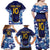 Custom Japan Pacific Rugby 2024 Family Matching Off Shoulder Maxi Dress and Hawaiian Shirt Japanese Traditional Pattern and Sea Waves - Wonder Print Shop