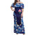 Custom Japan Pacific Rugby 2024 Family Matching Off Shoulder Maxi Dress and Hawaiian Shirt Japanese Traditional Pattern and Sea Waves - Wonder Print Shop