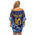 Custom Japan Pacific Rugby 2024 Family Matching Off Shoulder Short Dress and Hawaiian Shirt Japanese Traditional Pattern and Sea Waves - Wonder Print Shop