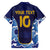 Custom Japan Pacific Rugby 2024 Family Matching Puletasi and Hawaiian Shirt Japanese Traditional Pattern and Sea Waves - Wonder Print Shop