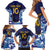 Custom Japan Pacific Rugby 2024 Family Matching Short Sleeve Bodycon Dress and Hawaiian Shirt Japanese Traditional Pattern and Sea Waves - Wonder Print Shop