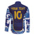 Custom Japan Pacific Rugby 2024 Family Matching Short Sleeve Bodycon Dress and Hawaiian Shirt Japanese Traditional Pattern and Sea Waves - Wonder Print Shop