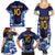 Custom Japan Pacific Rugby 2024 Family Matching Summer Maxi Dress and Hawaiian Shirt Japanese Traditional Pattern and Sea Waves - Wonder Print Shop