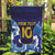 Custom Japan Pacific Rugby 2024 Garden Flag Japanese Traditional Pattern and Sea Waves - Wonder Print Shop