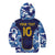 Custom Japan Pacific Rugby 2024 Kid Hoodie Japanese Traditional Pattern and Sea Waves - Wonder Print Shop