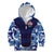 Custom Japan Pacific Rugby 2024 Kid Hoodie Japanese Traditional Pattern and Sea Waves - Wonder Print Shop