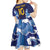 Custom Japan Pacific Rugby 2024 Kid Short Sleeve Dress Japanese Traditional Pattern and Sea Waves - Wonder Print Shop