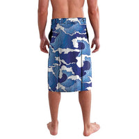 Custom Japan Pacific Rugby 2024 Lavalava Japanese Traditional Pattern and Sea Waves - Wonder Print Shop