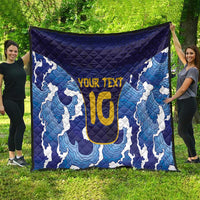 Custom Japan Pacific Rugby 2024 Quilt Japanese Traditional Pattern and Sea Waves - Wonder Print Shop