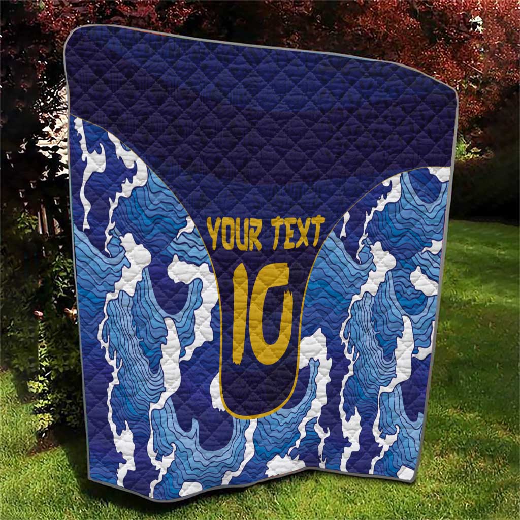Custom Japan Pacific Rugby 2024 Quilt Japanese Traditional Pattern and Sea Waves - Wonder Print Shop