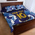 Custom Japan Pacific Rugby 2024 Quilt Bed Set Japanese Traditional Pattern and Sea Waves - Wonder Print Shop