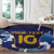Custom Japan Pacific Rugby 2024 Round Carpet Japanese Traditional Pattern and Sea Waves