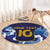 Custom Japan Pacific Rugby 2024 Round Carpet Japanese Traditional Pattern and Sea Waves