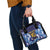 Custom Japan Pacific Rugby 2024 Shoulder Handbag Japanese Traditional Pattern and Sea Waves