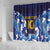 Custom Japan Pacific Rugby 2024 Shower Curtain Japanese Traditional Pattern and Sea Waves