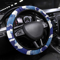 Japan Pacific Rugby 2024 Steering Wheel Cover Japanese Traditional Pattern and Sea Waves - Wonder Print Shop