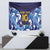 Custom Japan Pacific Rugby 2024 Tapestry Japanese Traditional Pattern and Sea Waves - Wonder Print Shop
