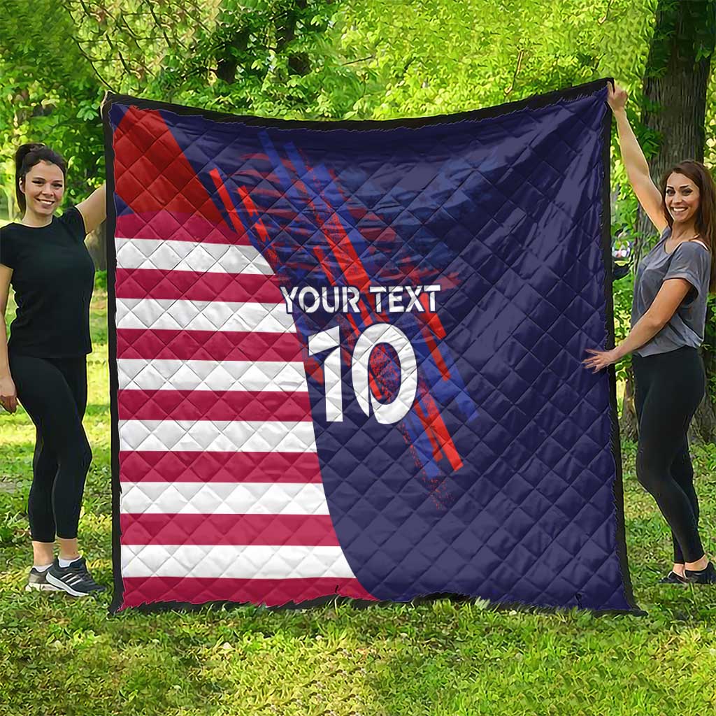 Custom United States Pacific Rugby 2024 Quilt The Eagle and USA Flag Style - Wonder Print Shop