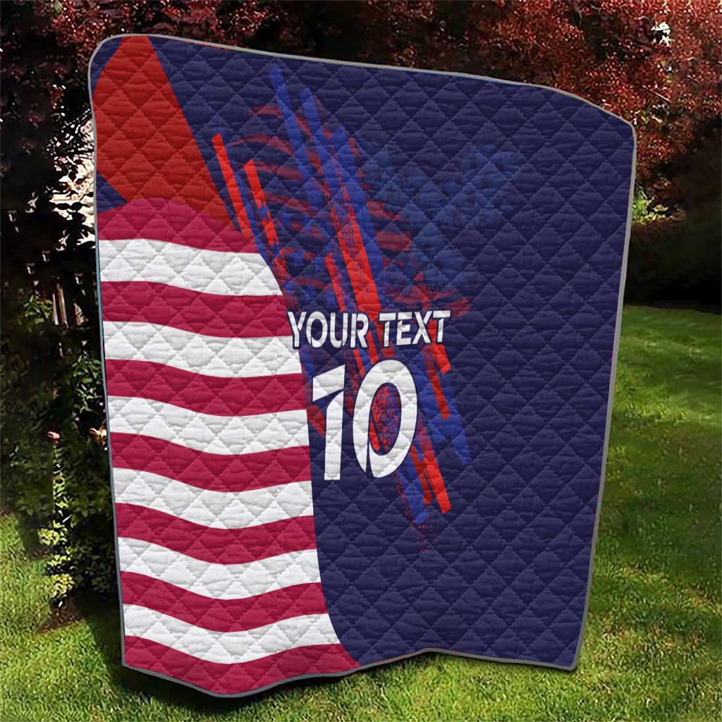 Custom United States Pacific Rugby 2024 Quilt The Eagle and USA Flag Style - Wonder Print Shop