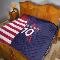 Custom United States Pacific Rugby 2024 Quilt The Eagle and USA Flag Style - Wonder Print Shop