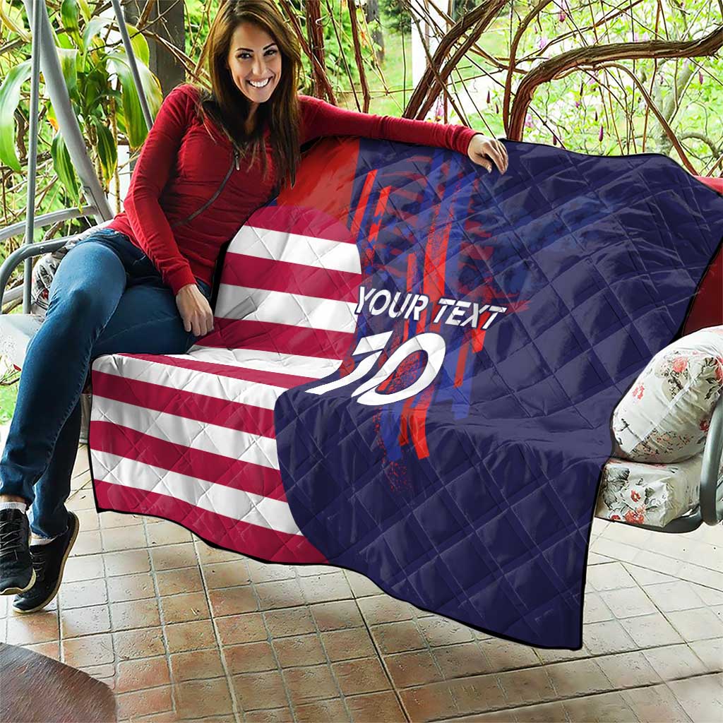 Custom United States Pacific Rugby 2024 Quilt The Eagle and USA Flag Style - Wonder Print Shop