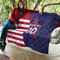Custom United States Pacific Rugby 2024 Quilt The Eagle and USA Flag Style - Wonder Print Shop