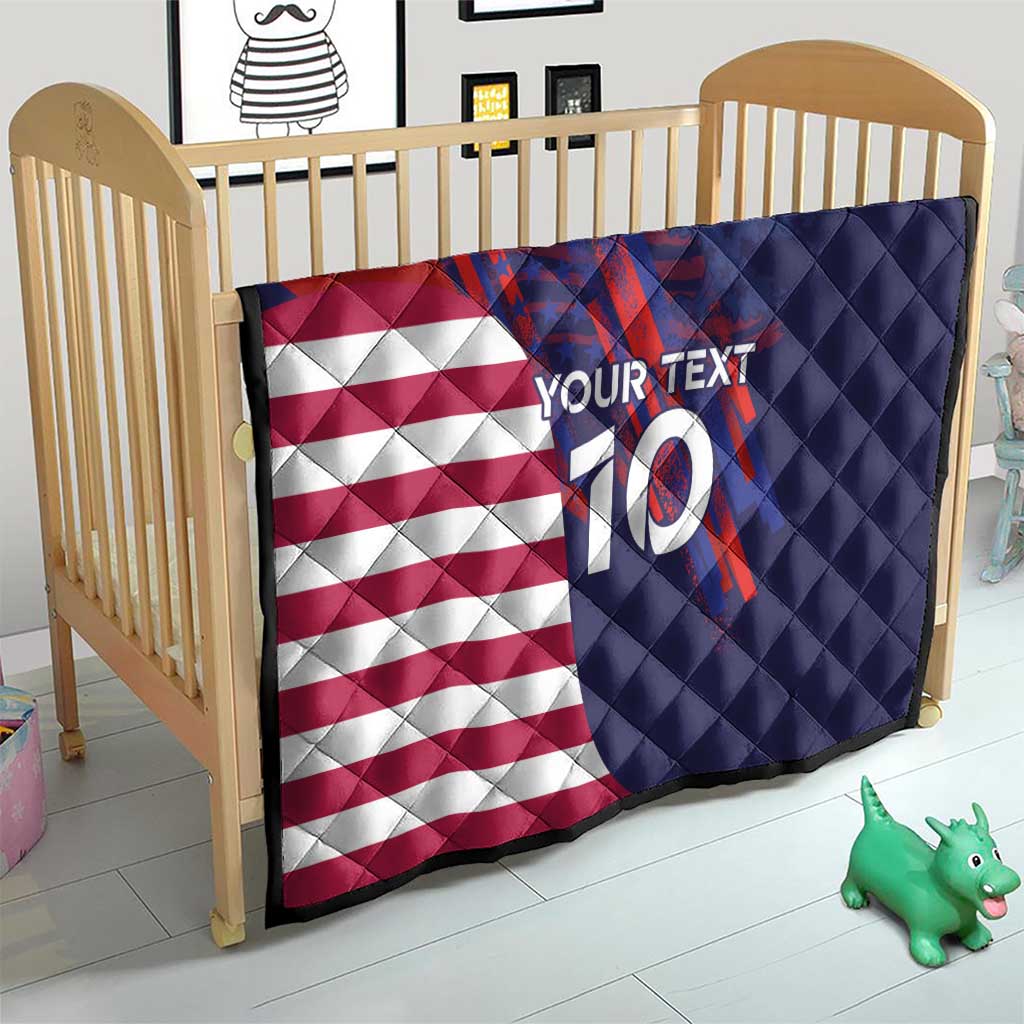 Custom United States Pacific Rugby 2024 Quilt The Eagle and USA Flag Style - Wonder Print Shop