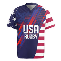 Custom United States Pacific Rugby 2024 Rugby Jersey The Eagle and USA Flag Style