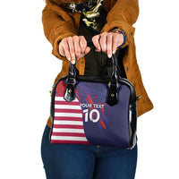 Custom United States Pacific Rugby 2024 Shoulder Handbag The Eagle and USA Flag Style